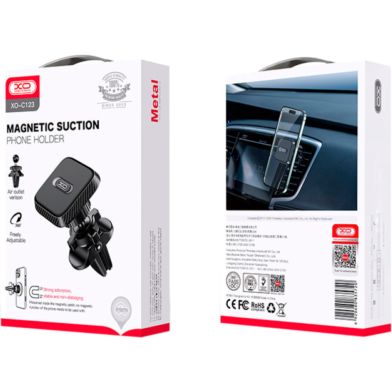 Автотримач для смартфона XO C123 Black