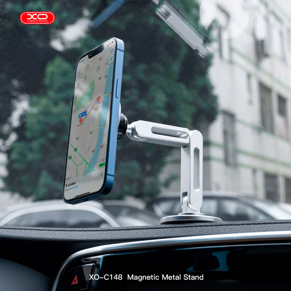 Автодержатель для смартфона XO C148 Silver
