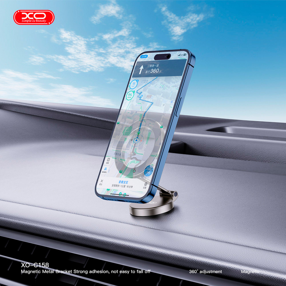Автодержатель для смартфона XO C158 Black