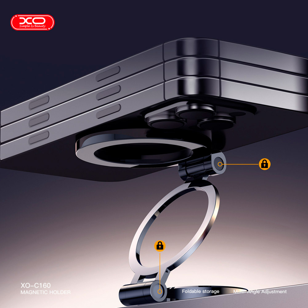 Автодержатель для смартфона XO C160 Black