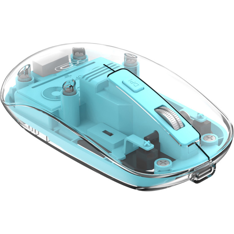 Мышь XO M12 Transparent Blue