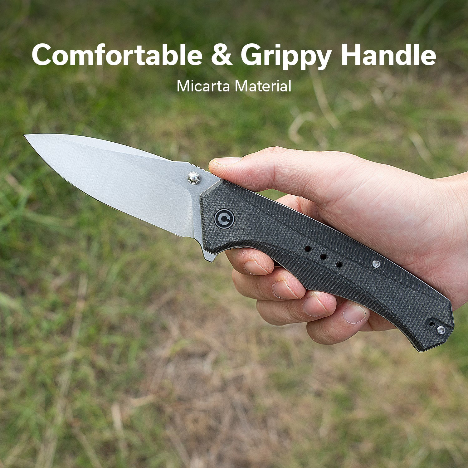 Складаний ніж CIVIVI Photonix Dark Green Canvas Micarta Handle (C23081B-3)
