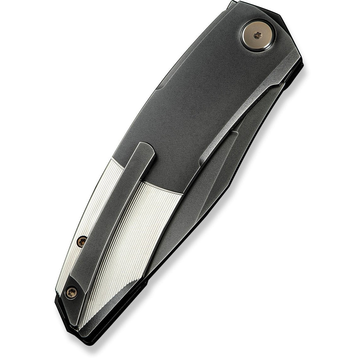 Складаний ніж WEKNIFE Sine Wave Polished Gray & Satin Titanium Handle