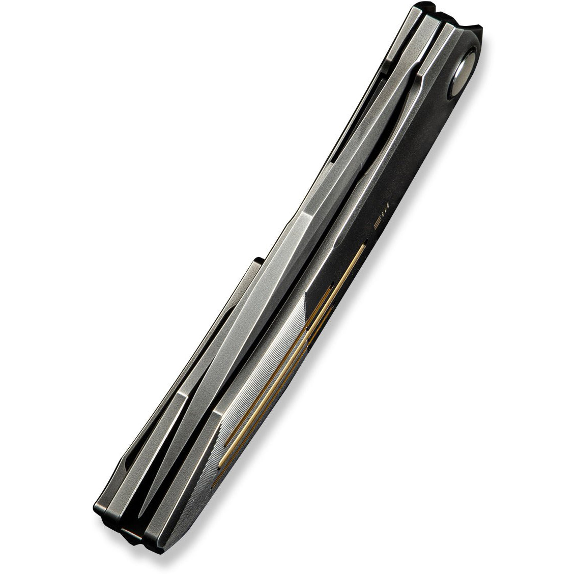 Складаний ніж WEKNIFE Sine Wave Polished Gray & Satin Titanium Handle