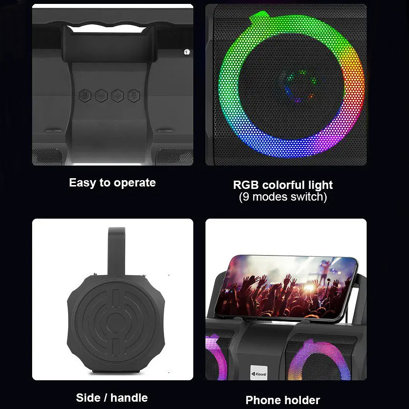 Бумбокс KISONLI K1 Black