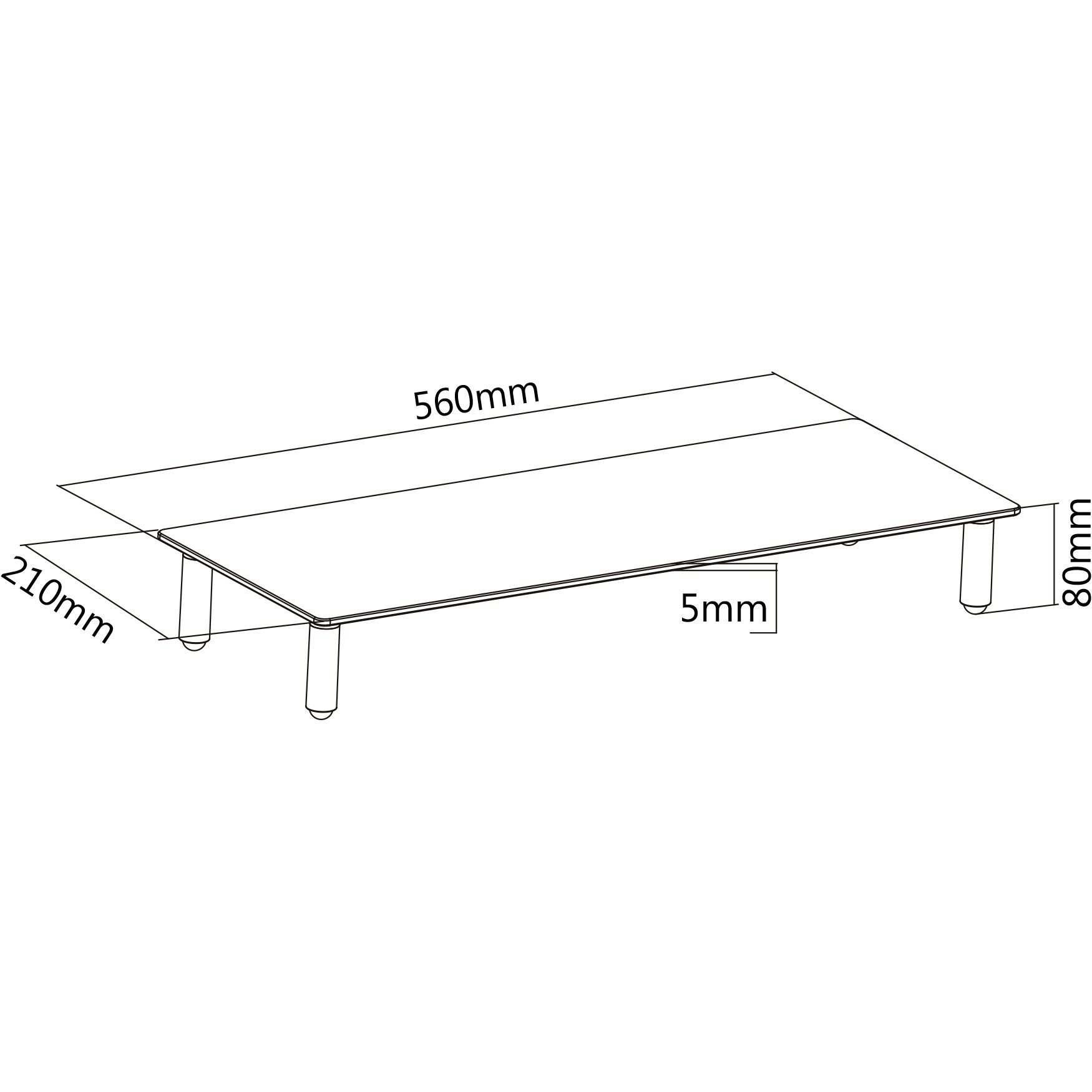 Подставка для монитора DIGITUS DA-90358 13"-32" White