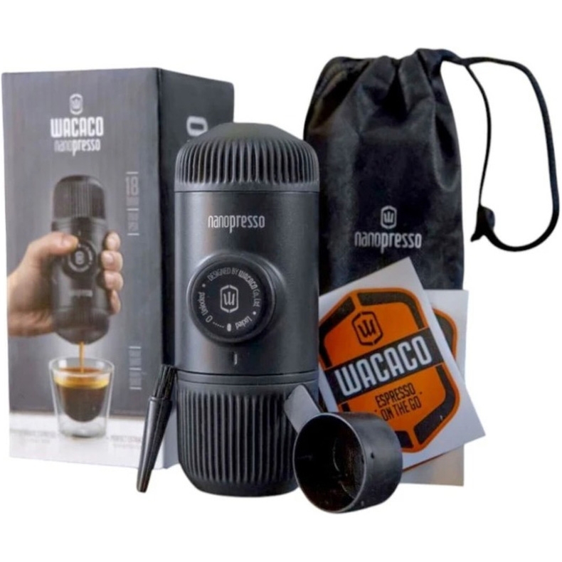 Портативна кавоварка WACACO Nanopresso w/capsule adapter Gray