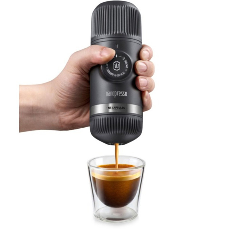 Портативна кавоварка WACACO Nanopresso w/capsule adapter Gray