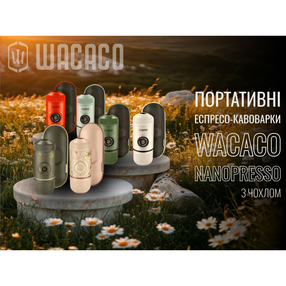 Портативна кавоварка WACACO Nanopresso w/case Blue