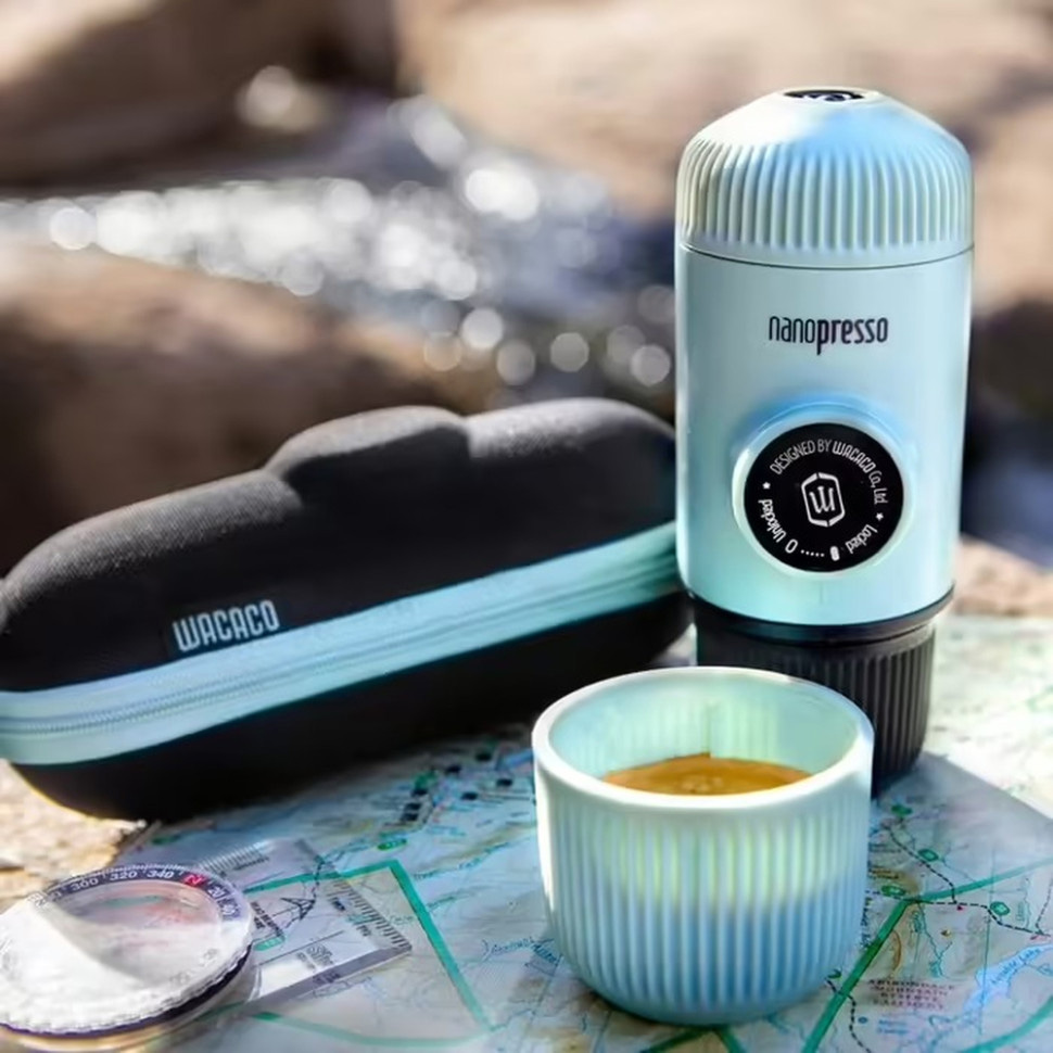 Портативна кавоварка WACACO Nanopresso w/case Blue