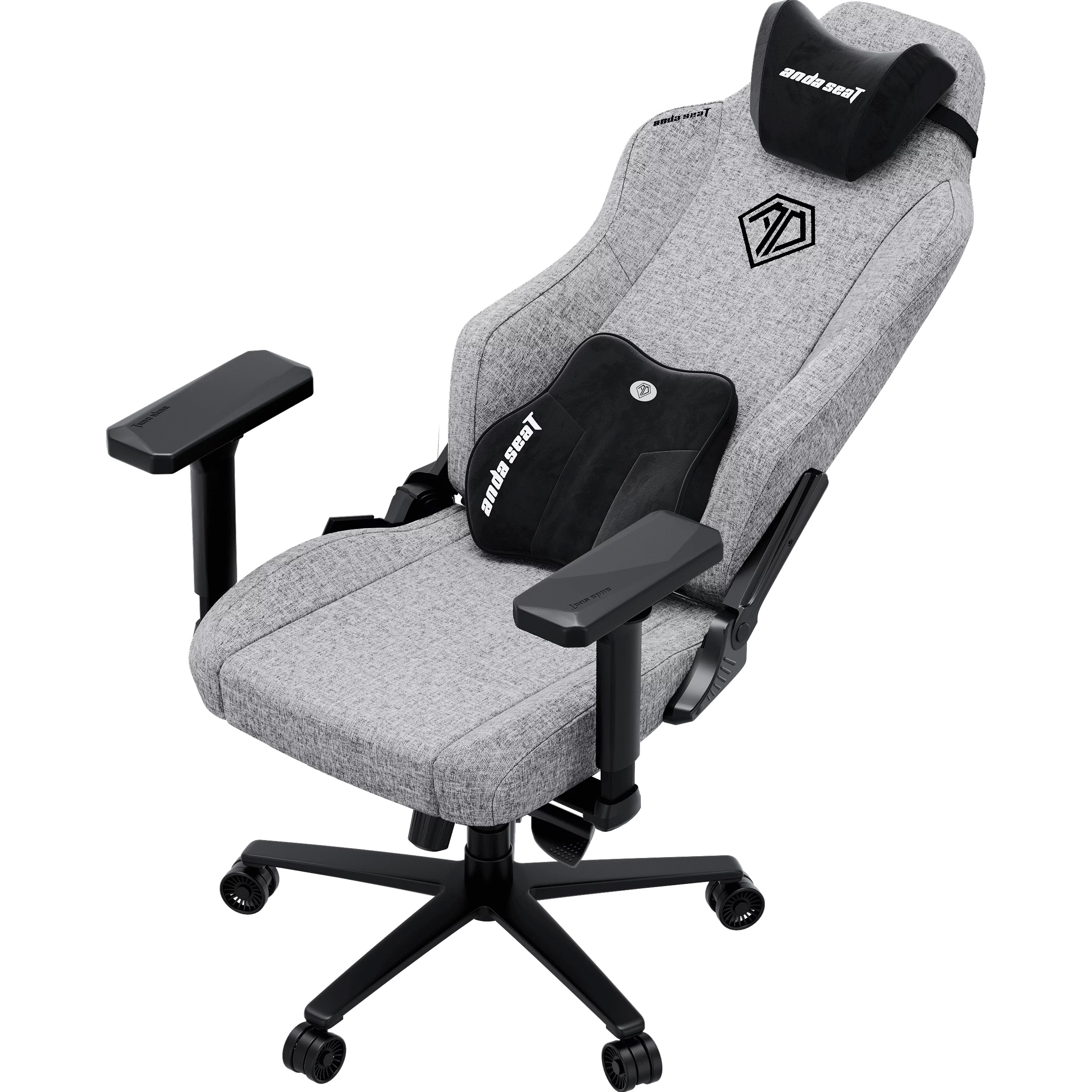 Крісло геймерське ANDA SEAT Phantom 3 XL Gray Fabric