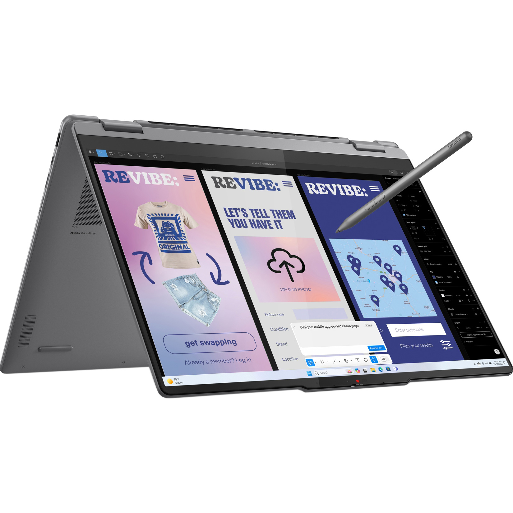 Ноутбук LENOVO Yoga 7 2-in-1 16ILL10 Luna Gray (83JT002JRA)