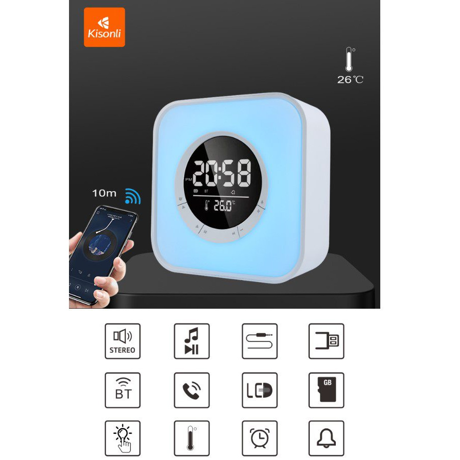 Портативная колонка KISONLI Q6A Silver