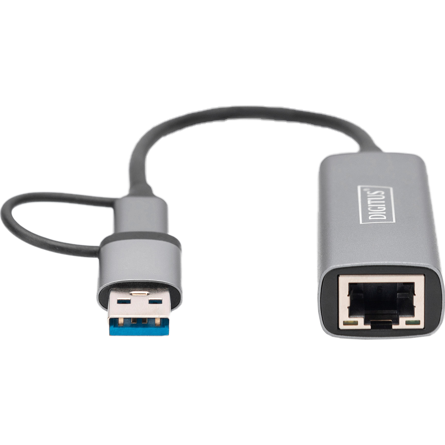 Мережевий адаптер DIGITUS USB 3.0/USB-C 3.1 to 2.5G Ethernet Adapter (DN-3028)