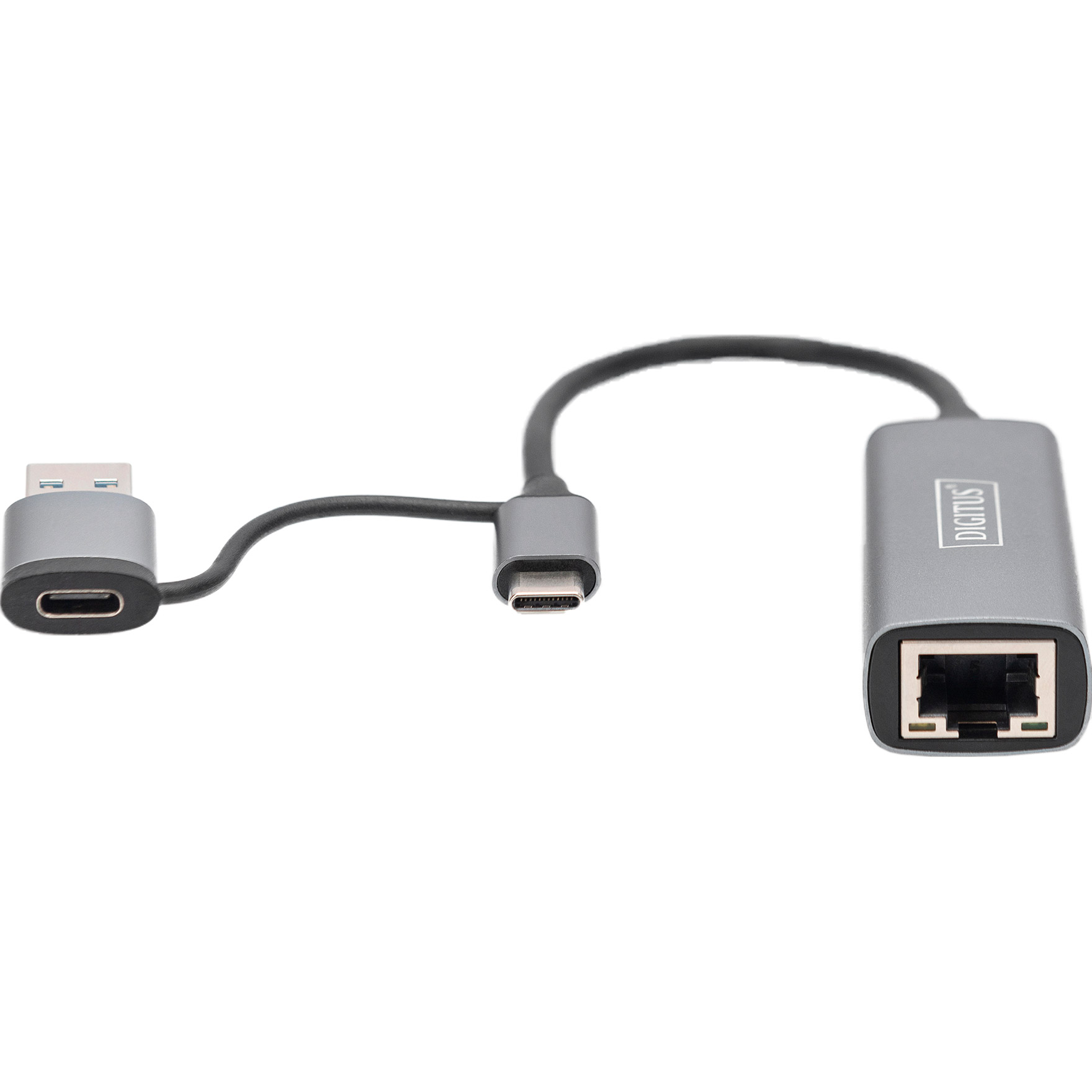 Мережевий адаптер DIGITUS USB 3.0/USB-C 3.1 to 2.5G Ethernet Adapter (DN-3028)