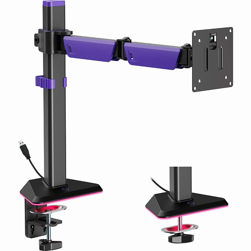 Настольное крепление для монитора GAMEPRO MAG101V 17"-40" Black/Violet