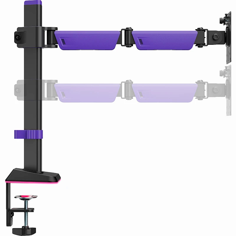 Настольное крепление для монитора GAMEPRO MAG101V 17"-40" Black/Violet
