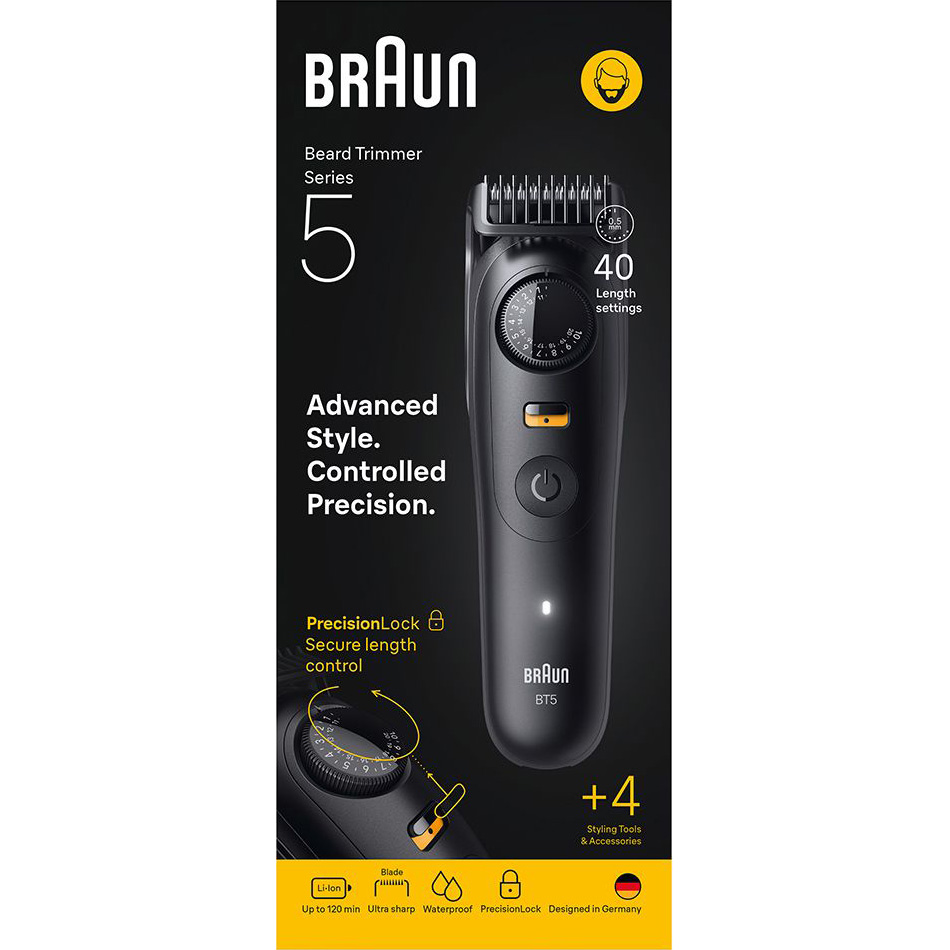 Триммер для бороды и усов BRAUN Beard Trimmer Series 5 BT5200 (80789813)