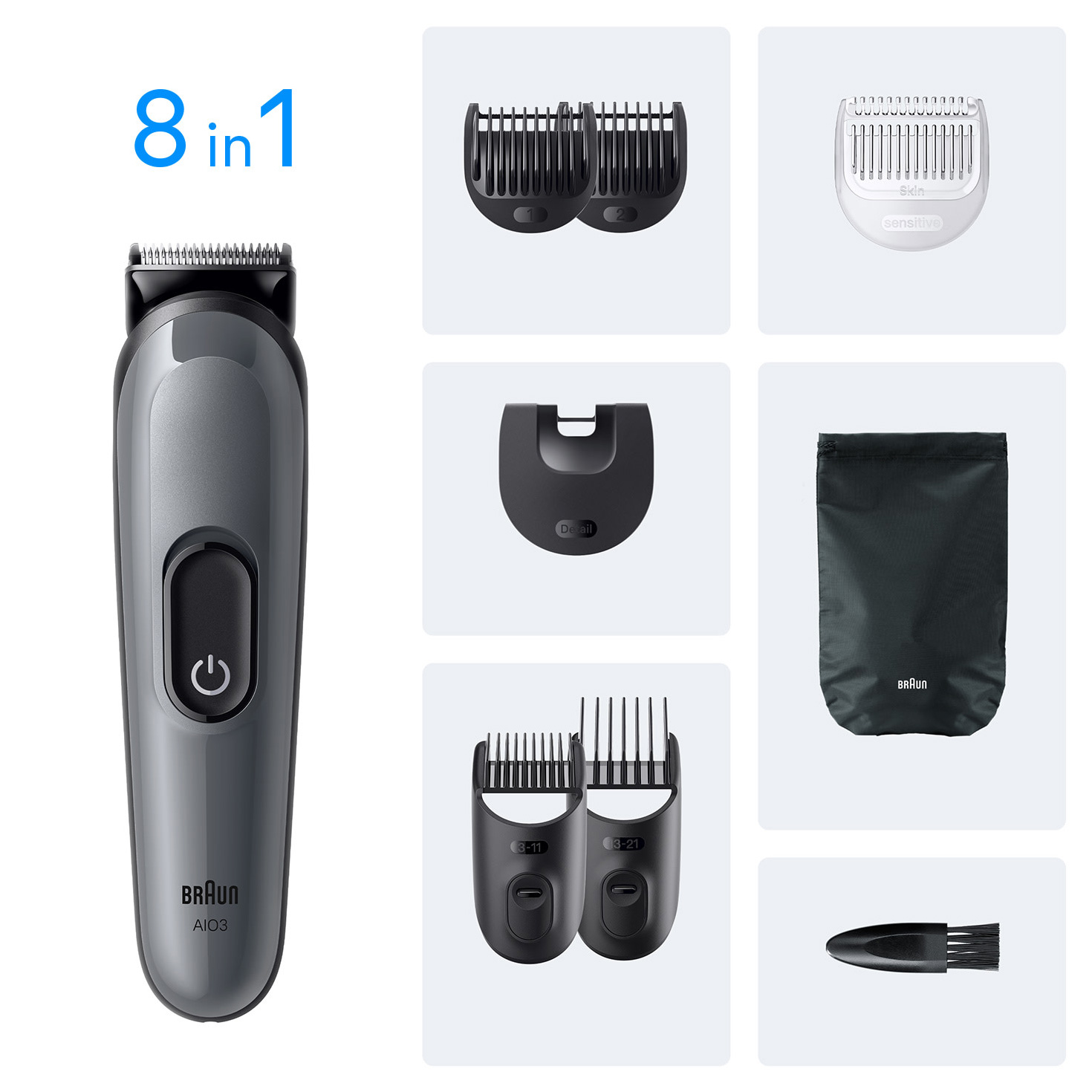 Триммер универсальный BRAUN All-in-One Series 3 AIO3540 8-in-1 (80789915)
