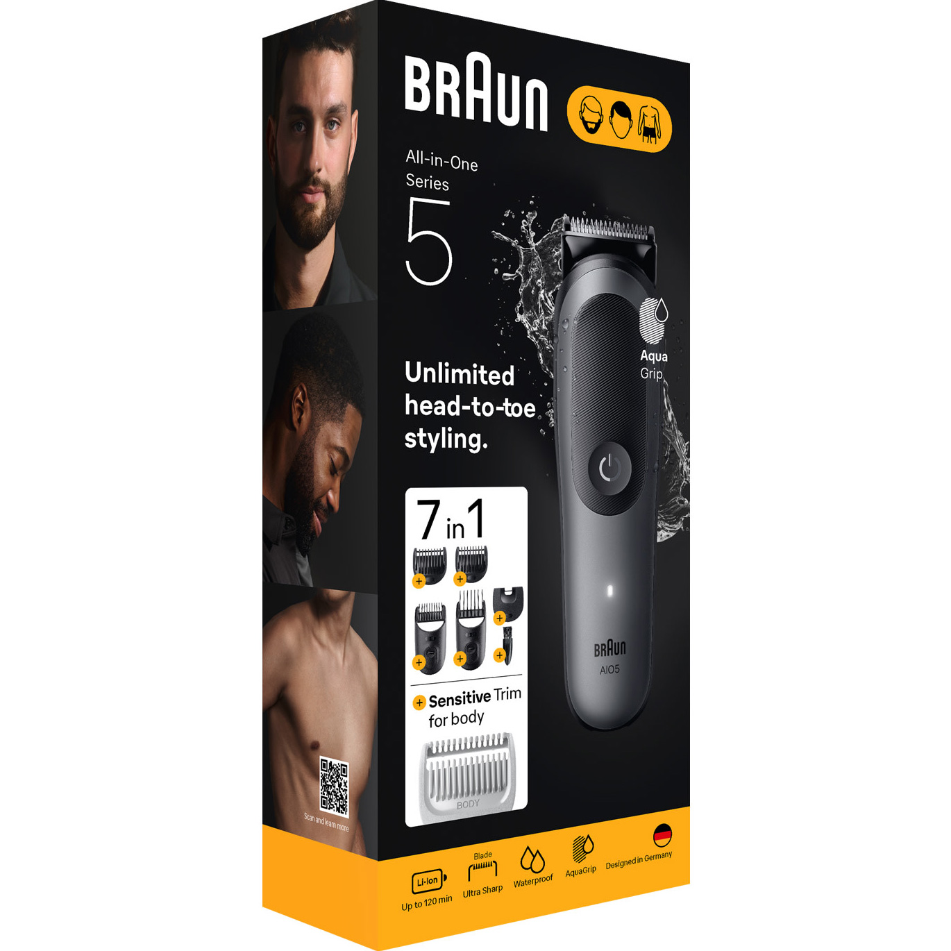Тример універсальний BRAUN All-in-One Series 5 AIO5520 7-in-1 (8700216429160)