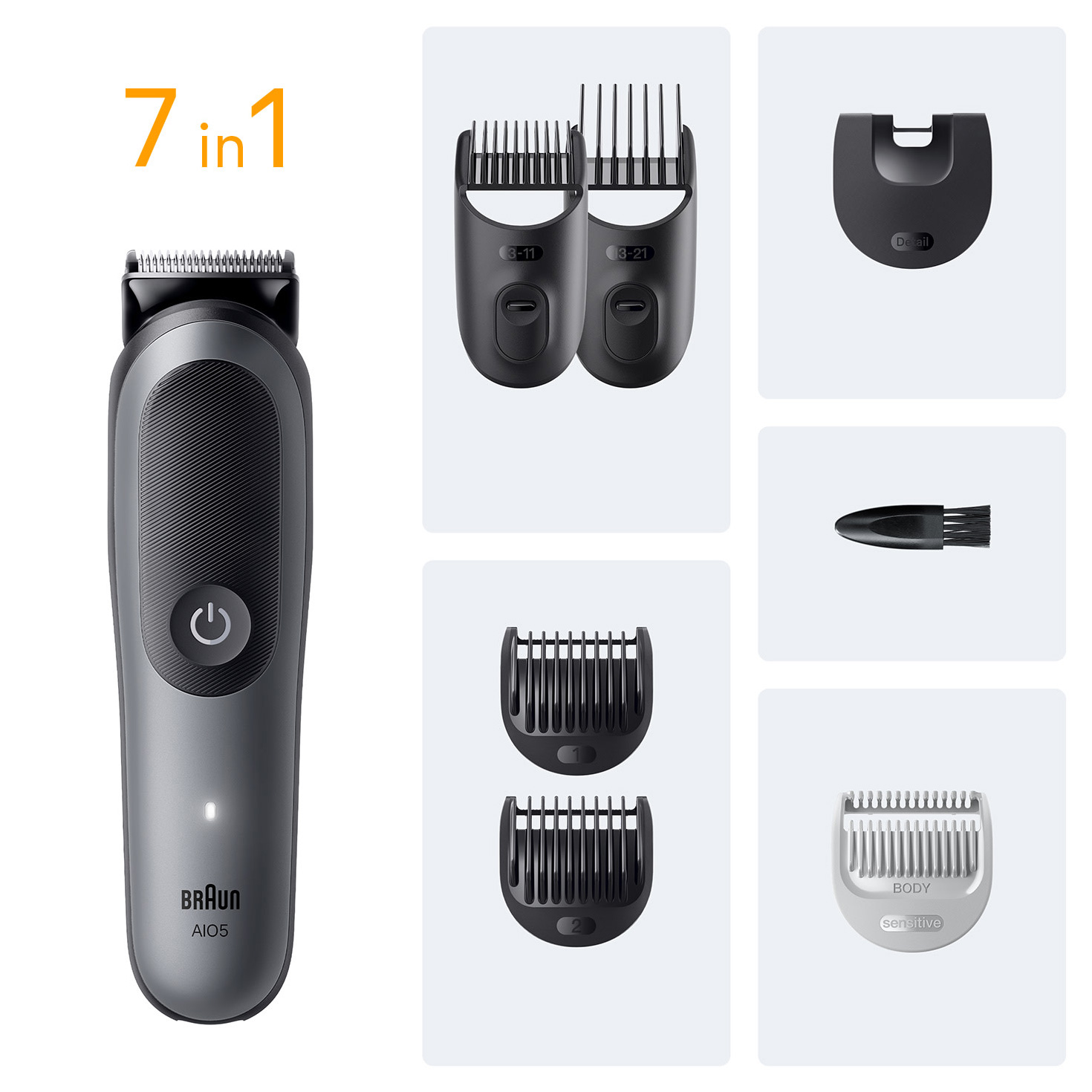 Тример універсальний BRAUN All-in-One Series 5 AIO5520 7-in-1 (8700216429160)
