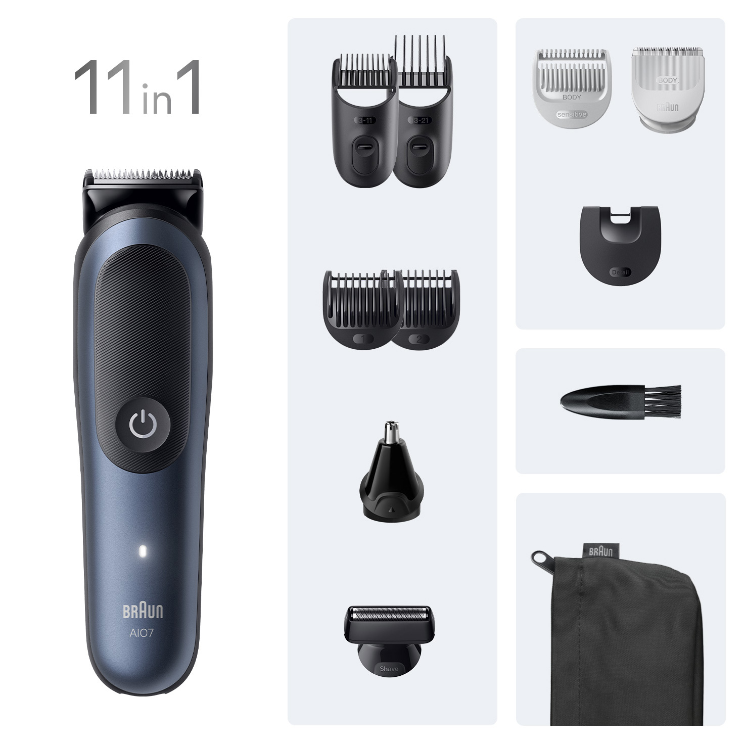 Тример універсальний BRAUN All-in-One Series 7 AIO7540 11-in-1 (80789810)