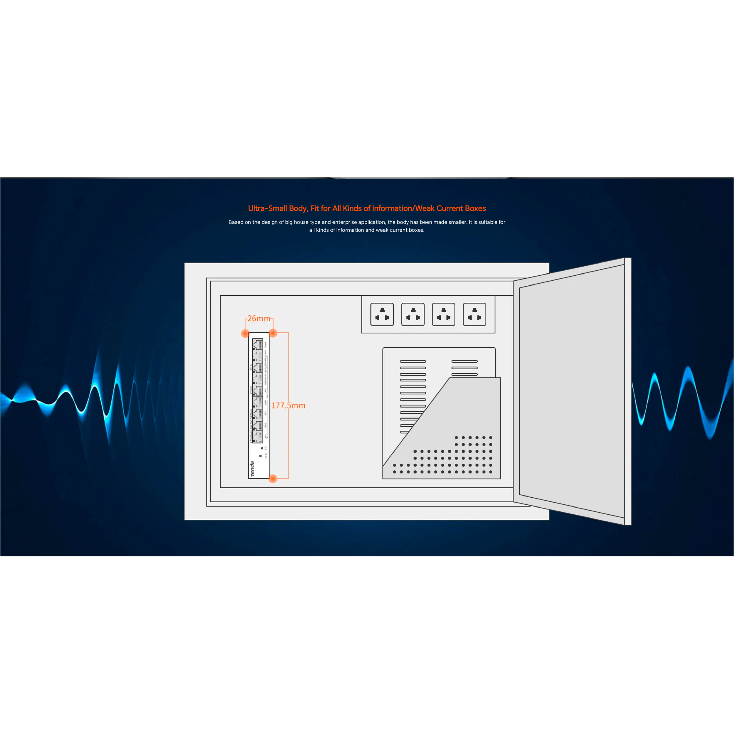 Роутер TENDA G0-8G-PoE