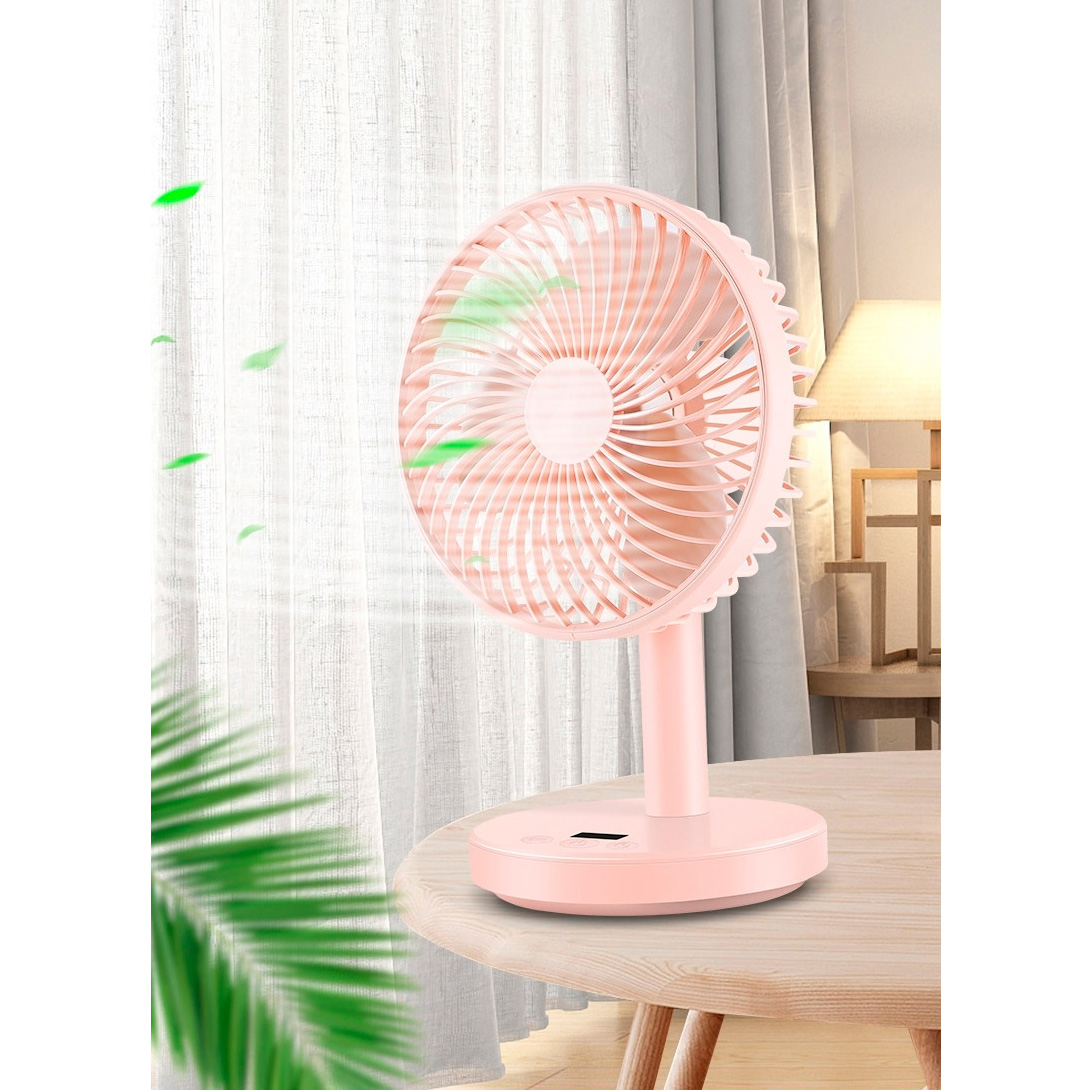 Настільний портативний вентилятор JILE Desktop Small Fan 01 Pink
