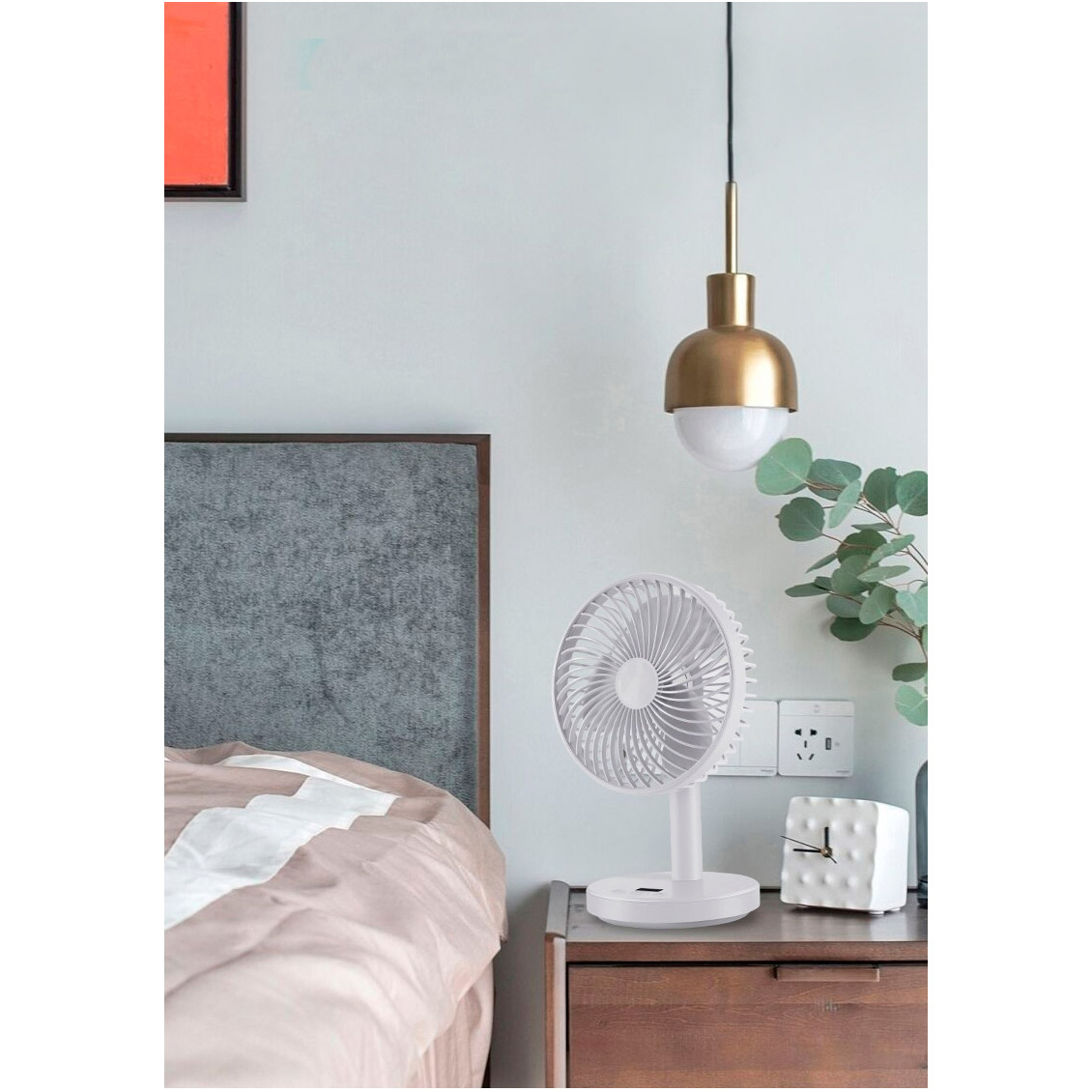 Настольный портативный вентилятор JILE Desktop Small Fan 01 White