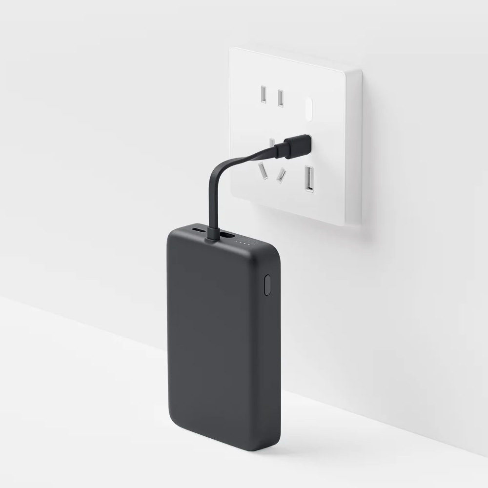 Повербанк з бездротовою зарядкою XIAOMI 33W Magnetic Power Bank 10000 w/Integrated Cable 10000mAh Black (BHR9823GL)