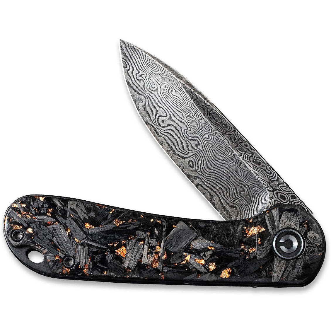Складаний ніж CIVIVI Elementum Damascus Blade Carbon Fiber Handle Green (C907C-DS3)
