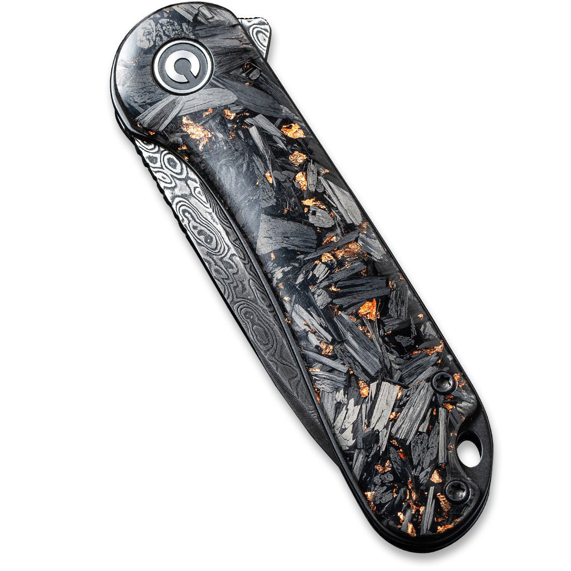 Складаний ніж CIVIVI Elementum Damascus Blade Carbon Fiber Handle Green (C907C-DS3)