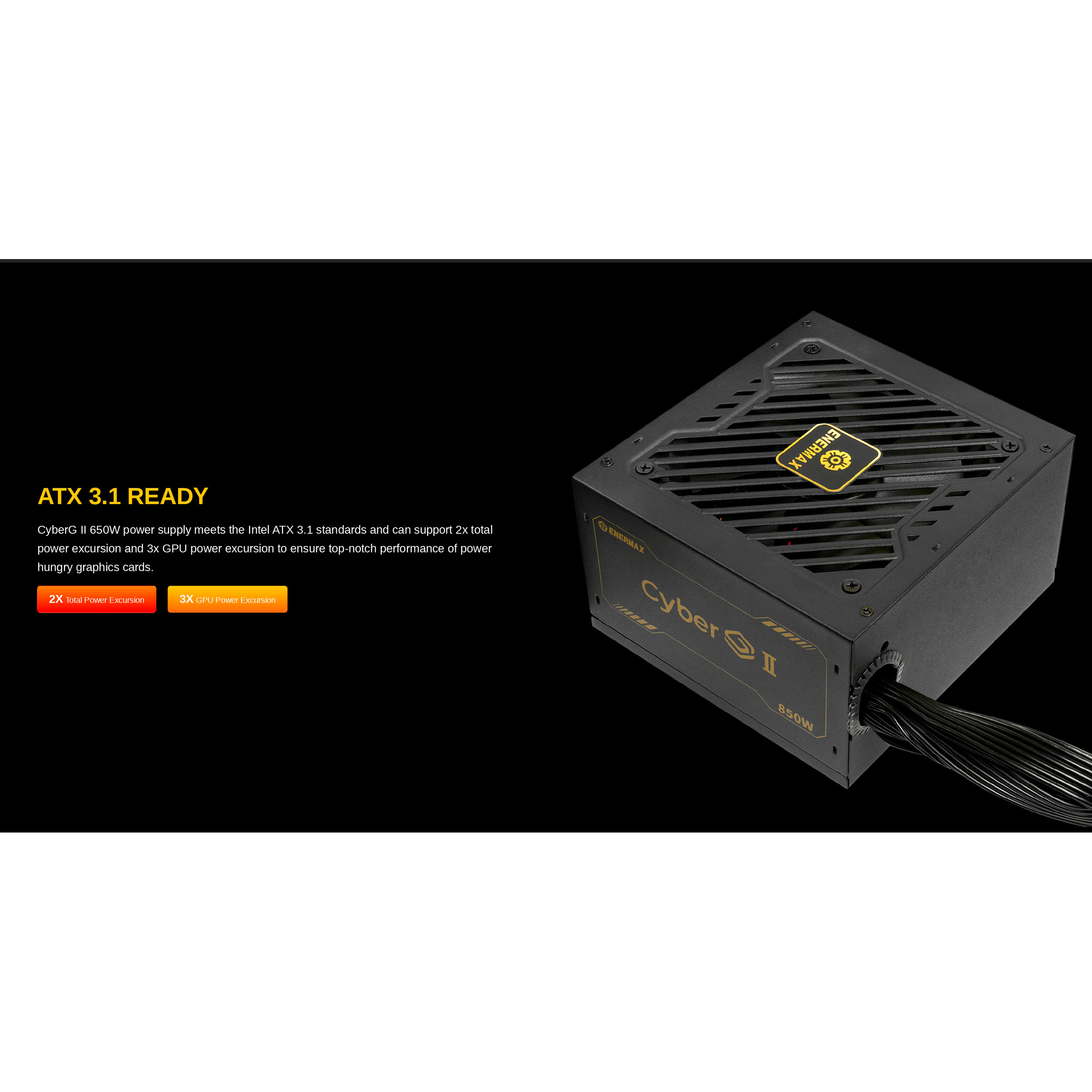 Блок живлення 650W ENERMAX CyberG II (ERV650G-AHG-NAC)