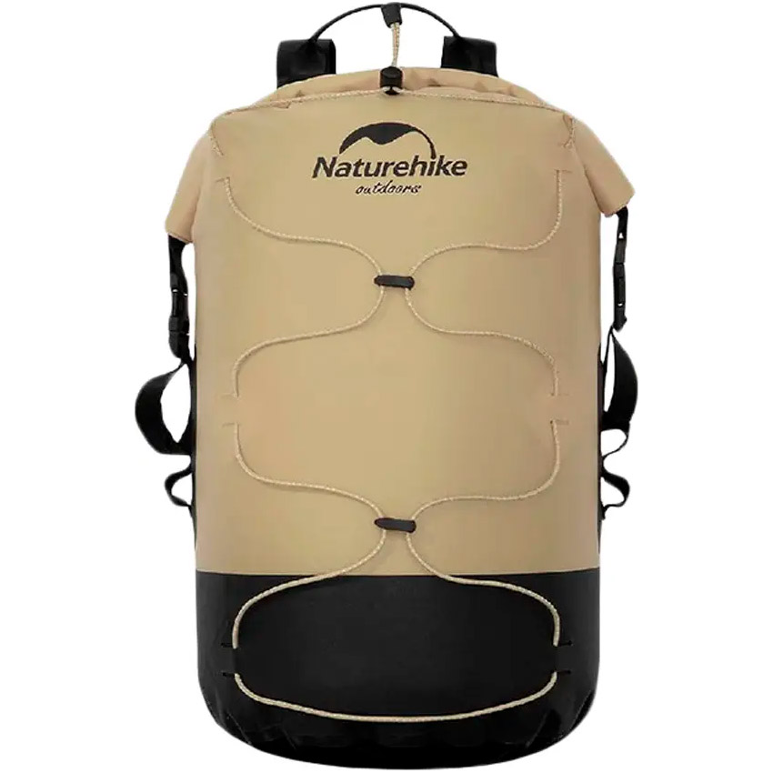 Герморюкзак NATUREHIKE NH21FSB04 Dry and Wet Separation Waterproof Backpack 40L Beige (6927595788264)