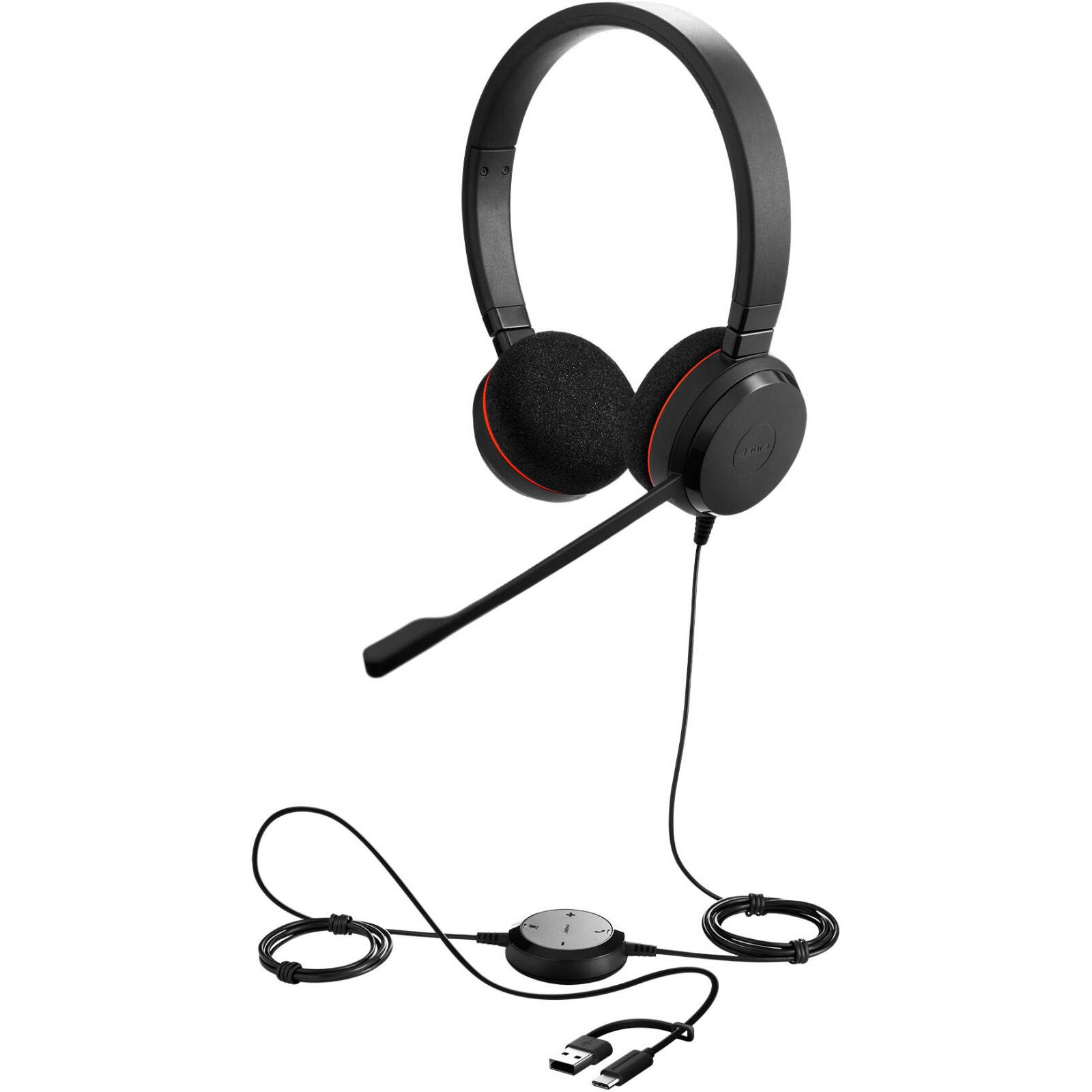Гарнитура JABRA Evolve 20 MS Stereo USB-C/A Black (4999-823-169)