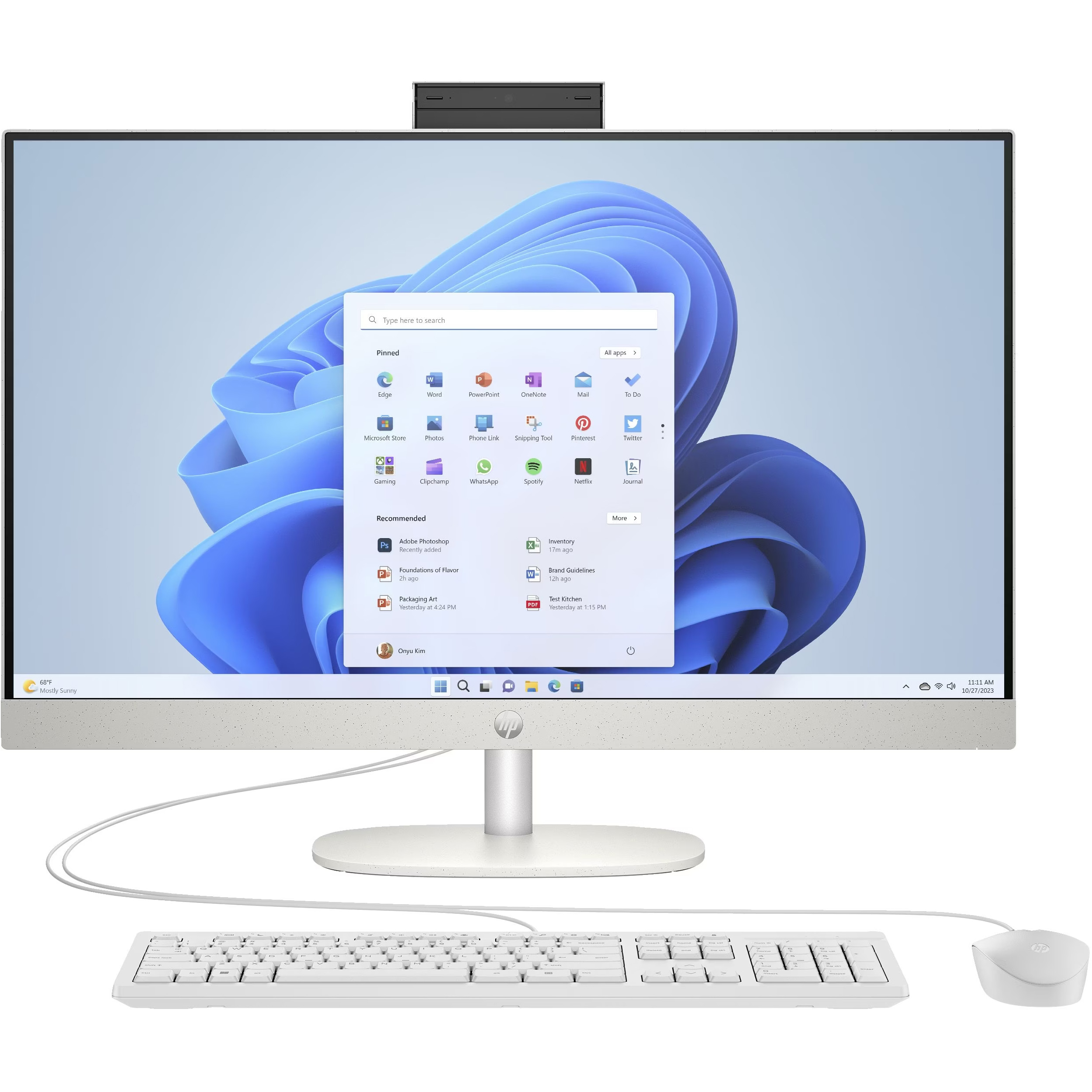 Моноблок HP 27-cr0057ua Shell White (BV7Y5EA)