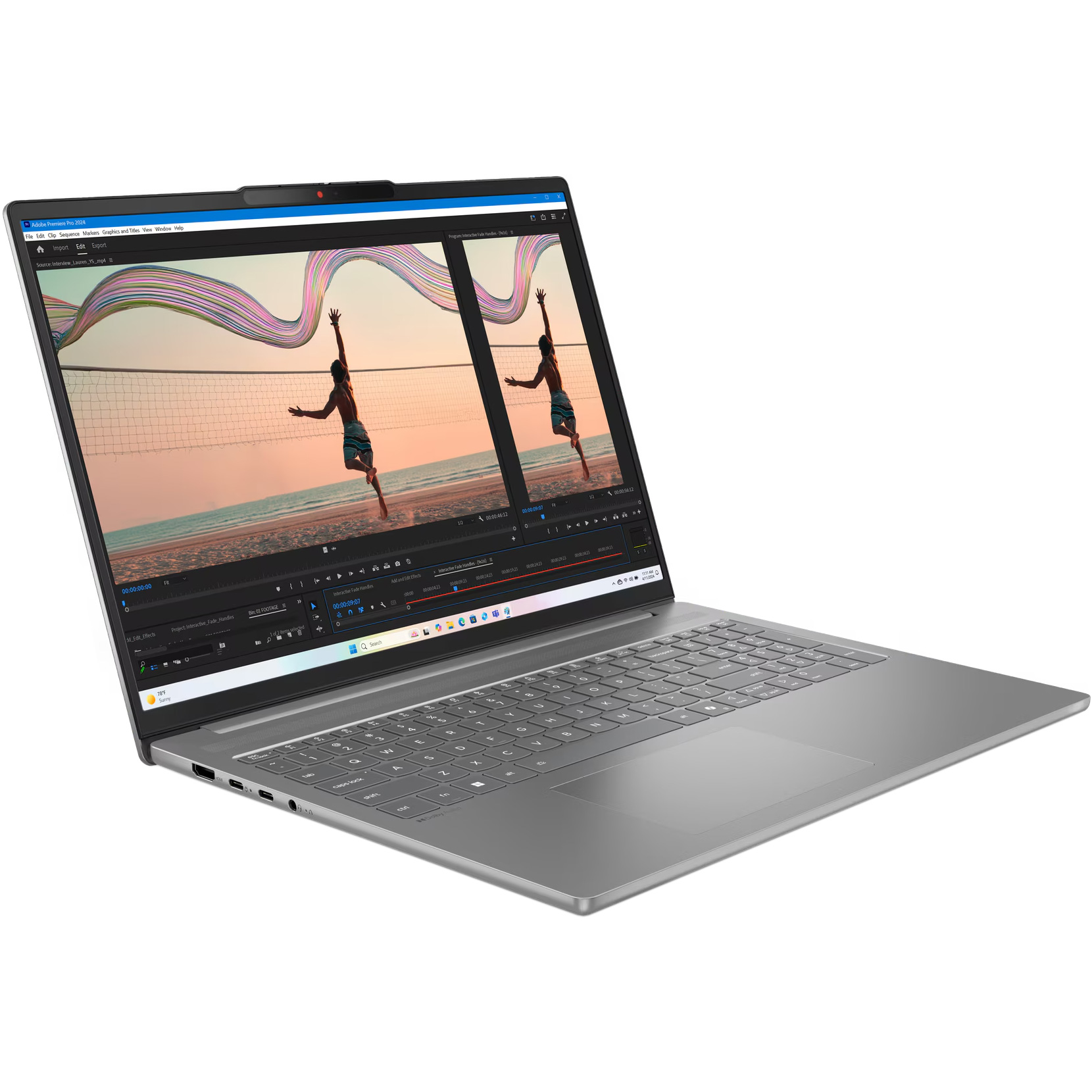 Ноутбук LENOVO IdeaPad Slim 5 16ARP10 Luna Gray (83HU002XRA)
