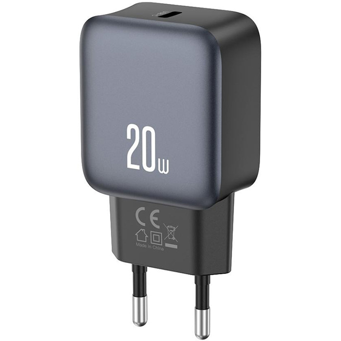Зарядное устройство XO L153 1xUSB-C, PD20W Black (L153.BLACK)