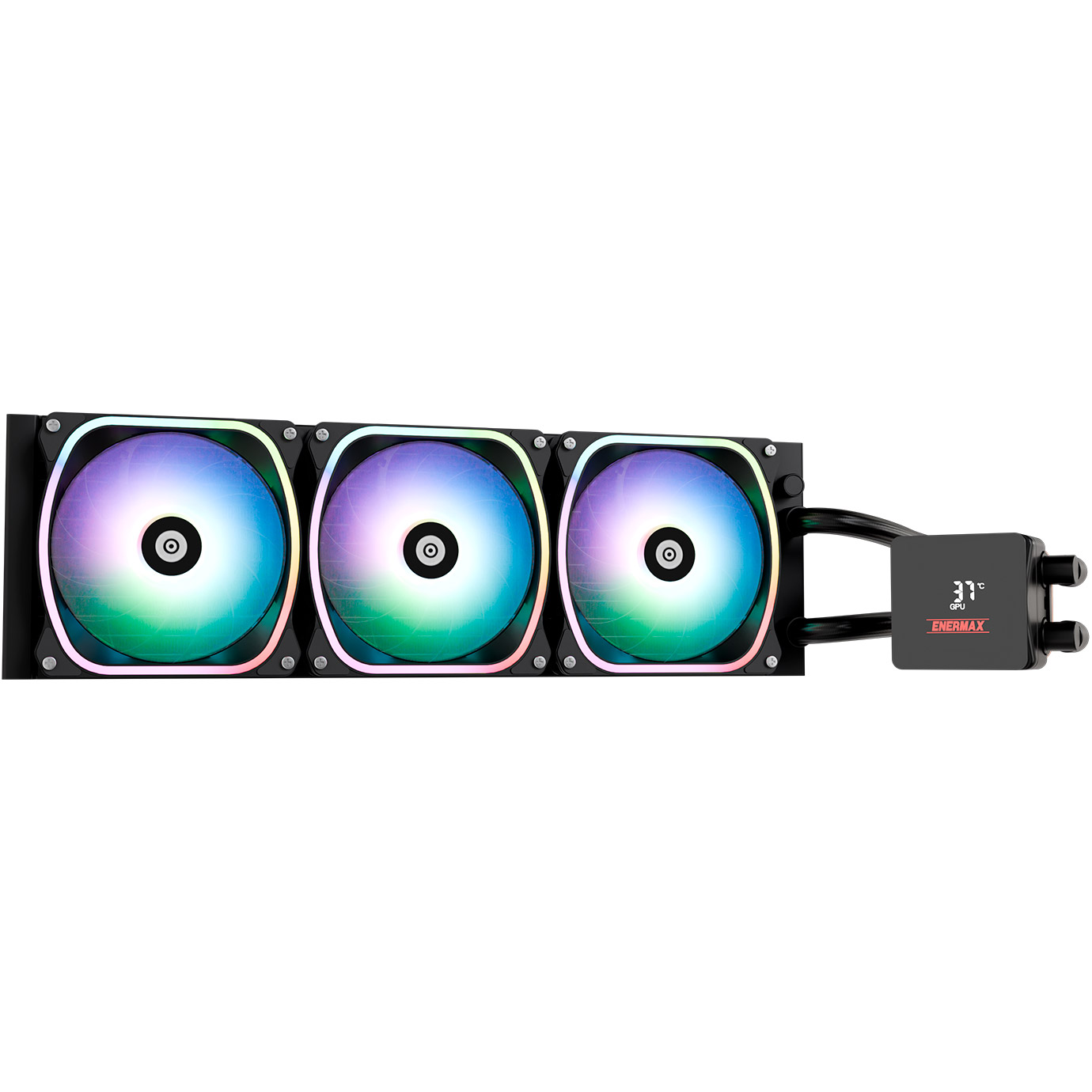 Система водяного охолодження ENERMAX Aquafusion II 360 ARGB (ELC-AQFS360-SQA)