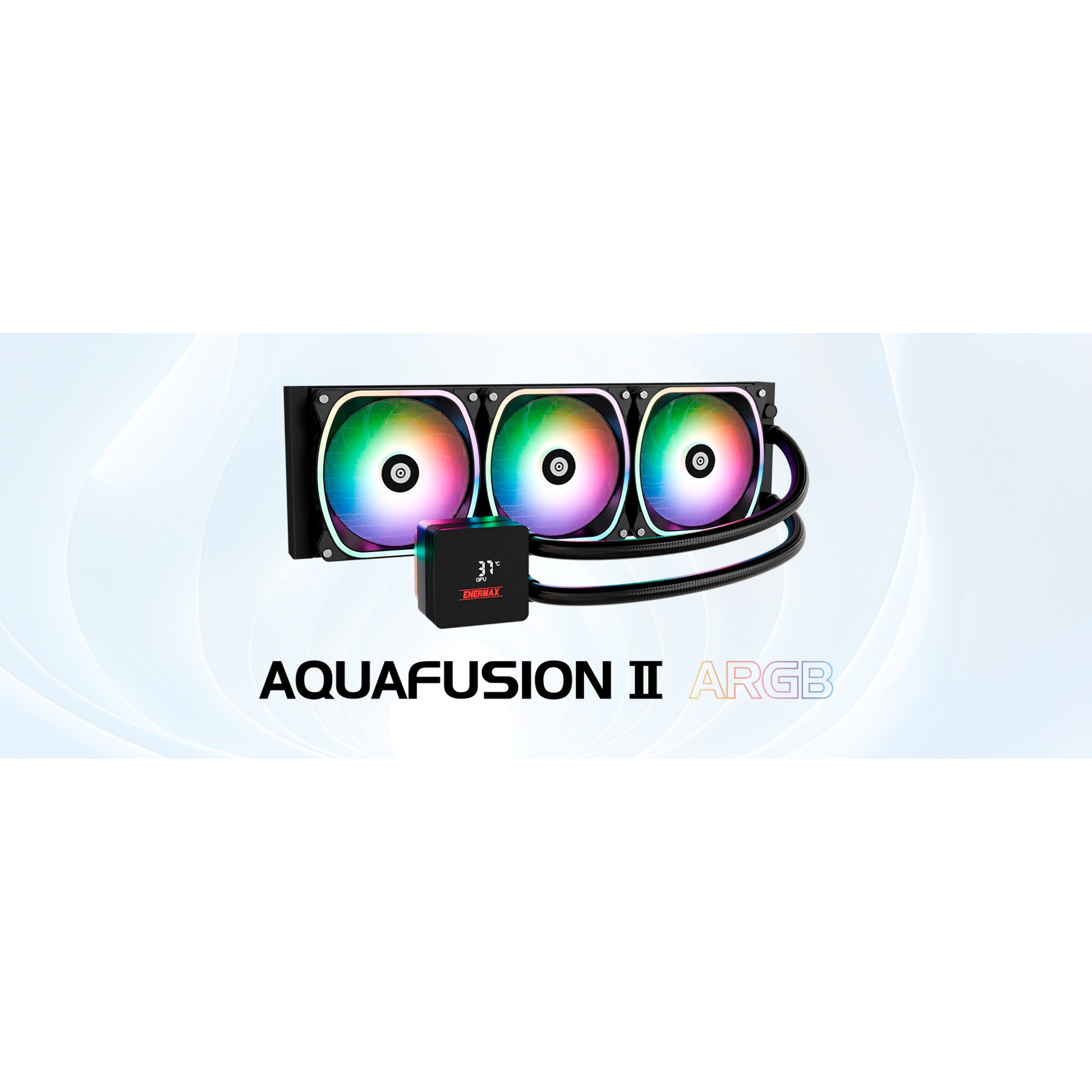 Система водяного охолодження ENERMAX Aquafusion II 360 ARGB (ELC-AQFS360-SQA)