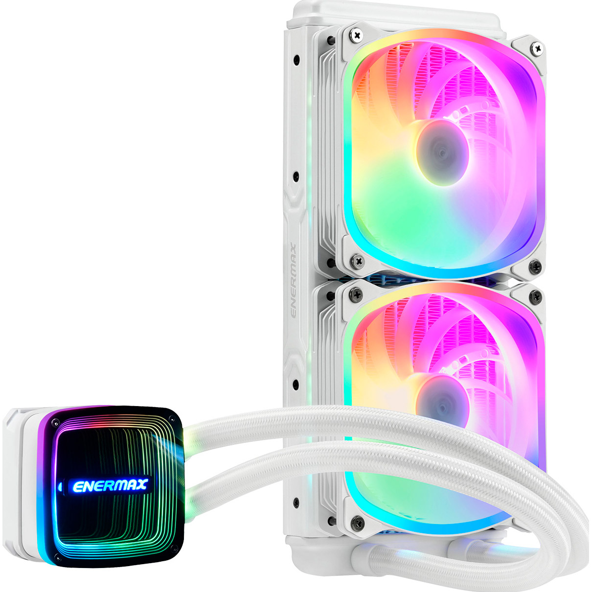 Система водяного охолодження ENERMAX Aquafusion ADV 240 White (ELC-AQFA240-SQA-W)