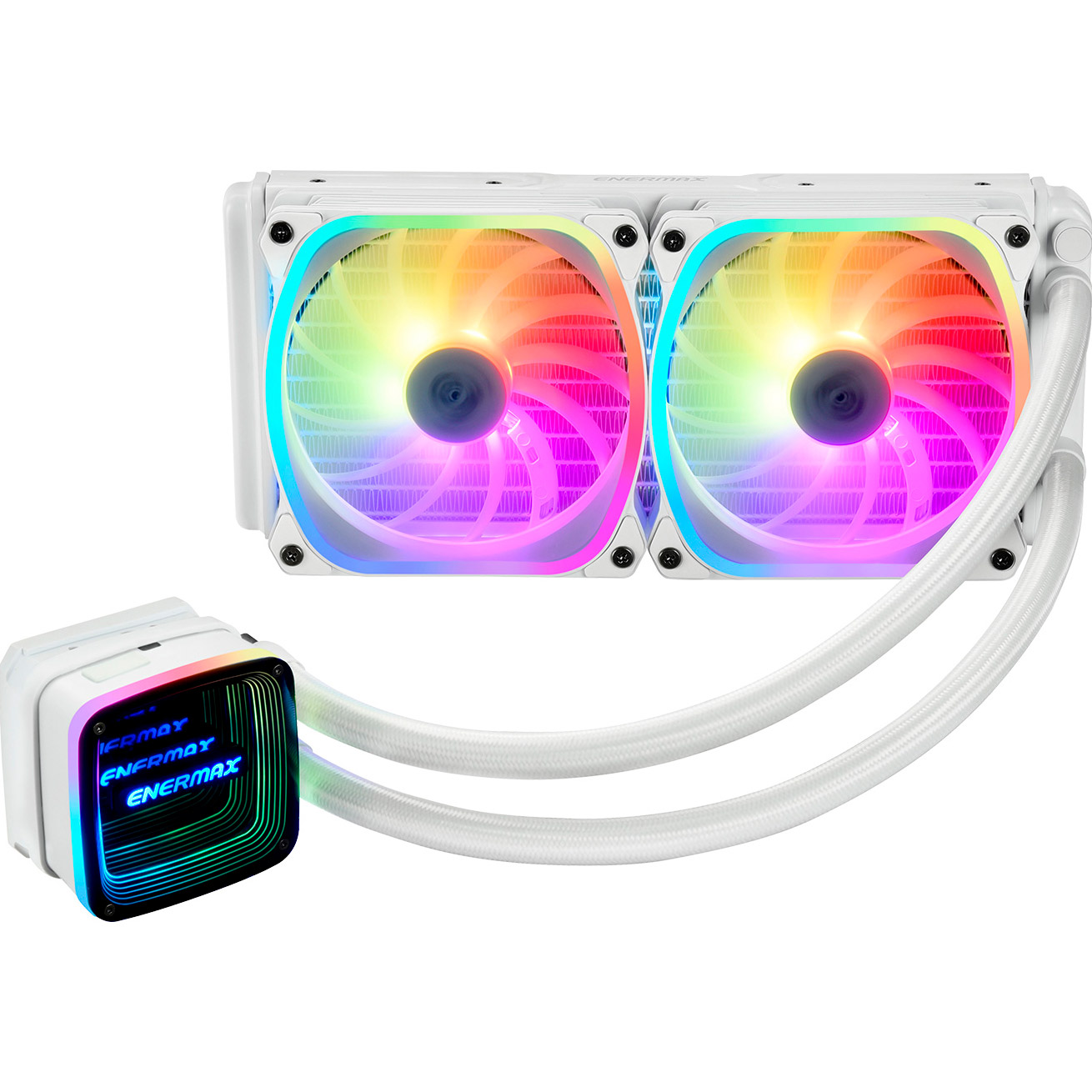 Система водяного охолодження ENERMAX Aquafusion ADV 240 White (ELC-AQFA240-SQA-W)