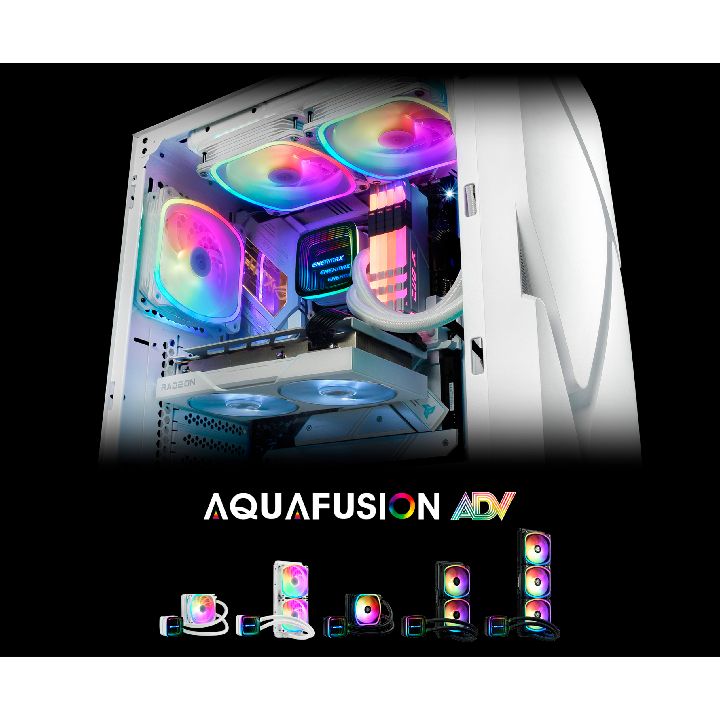 Система водяного охолодження ENERMAX Aquafusion ADV 240 White (ELC-AQFA240-SQA-W)