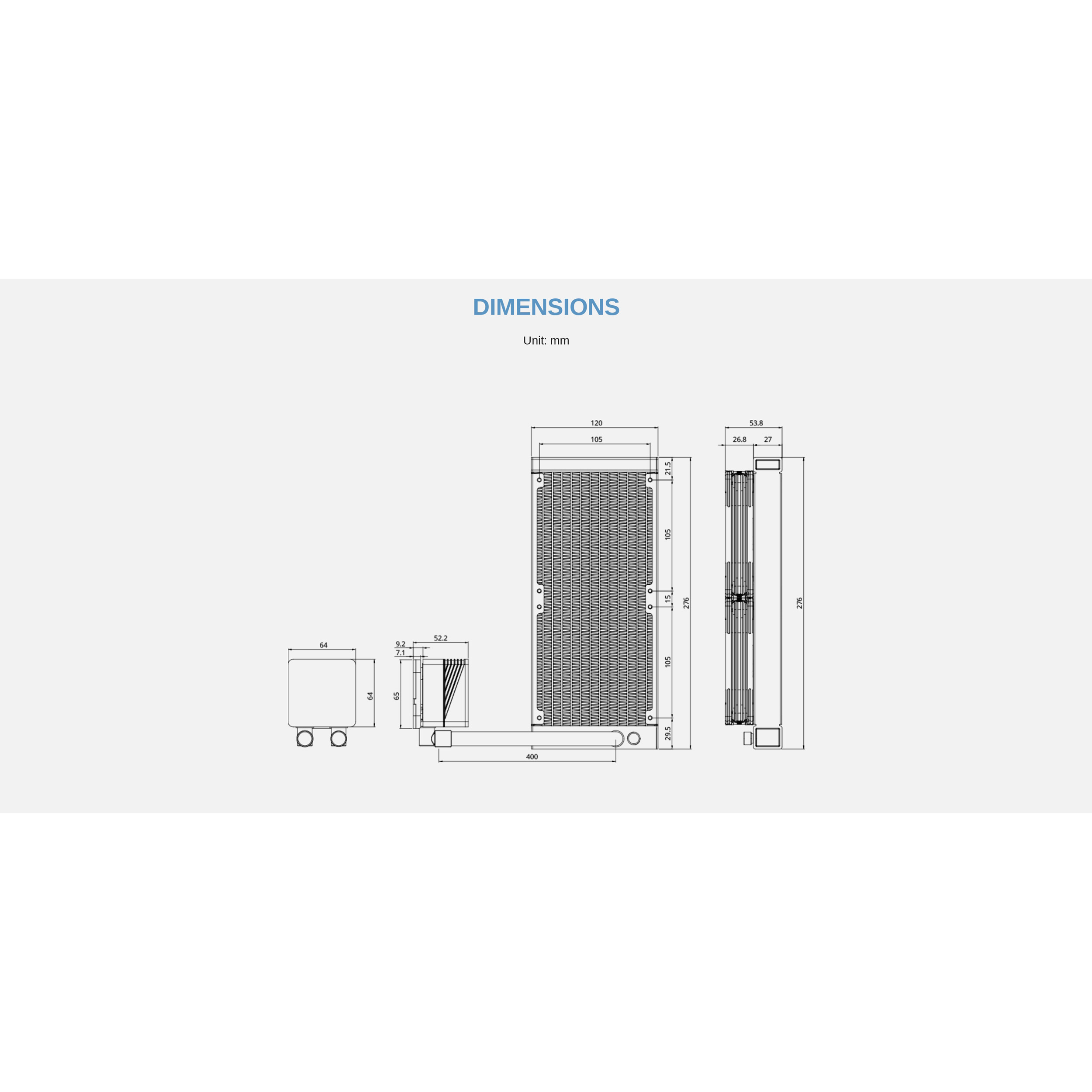 Система водяного охолодження ENERMAX Aquafusion II 240 ARGB (ELC-AQFS240-SQA)