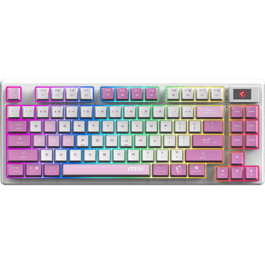 Клавиатура беспроводная MSI Forge GK600 TKL Mechanical Linear Switch Violet