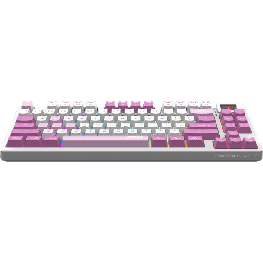 Клавиатура беспроводная MSI Forge GK600 TKL Mechanical Linear Switch Violet