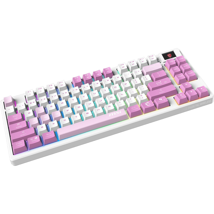 Клавиатура беспроводная MSI Forge GK600 TKL Mechanical Linear Switch Violet