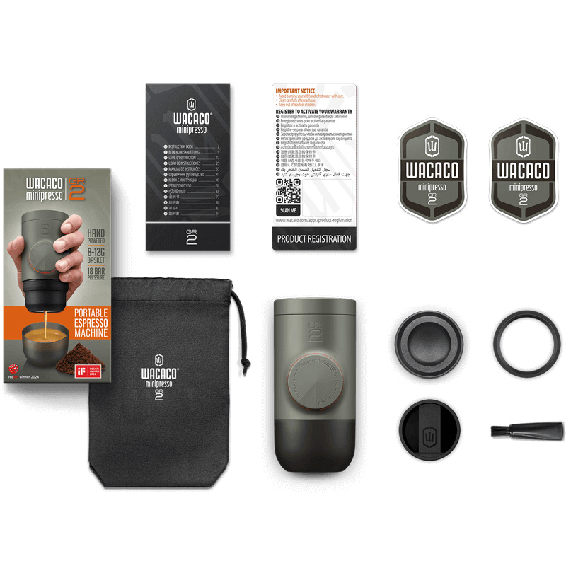 Портативна кавоварка WACACO Minipresso GR2