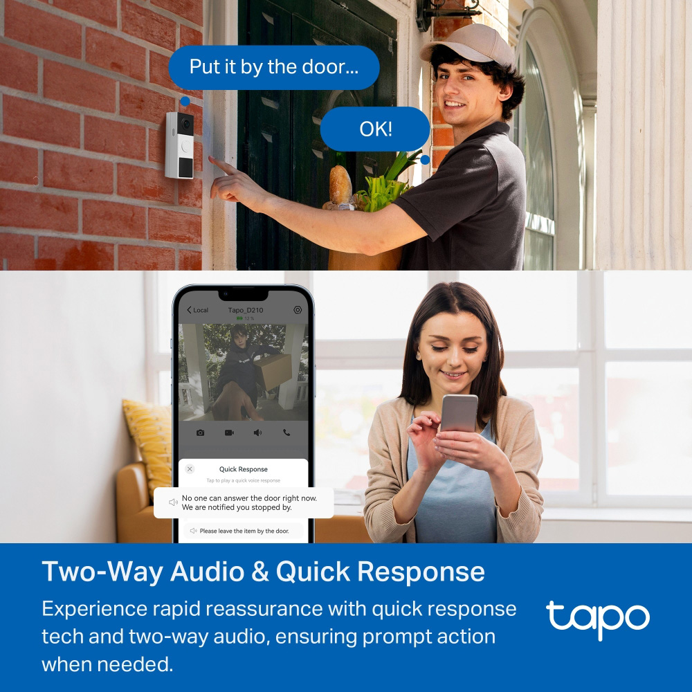 Wi-Fi видеозвонок TP-LINK TAPO D210