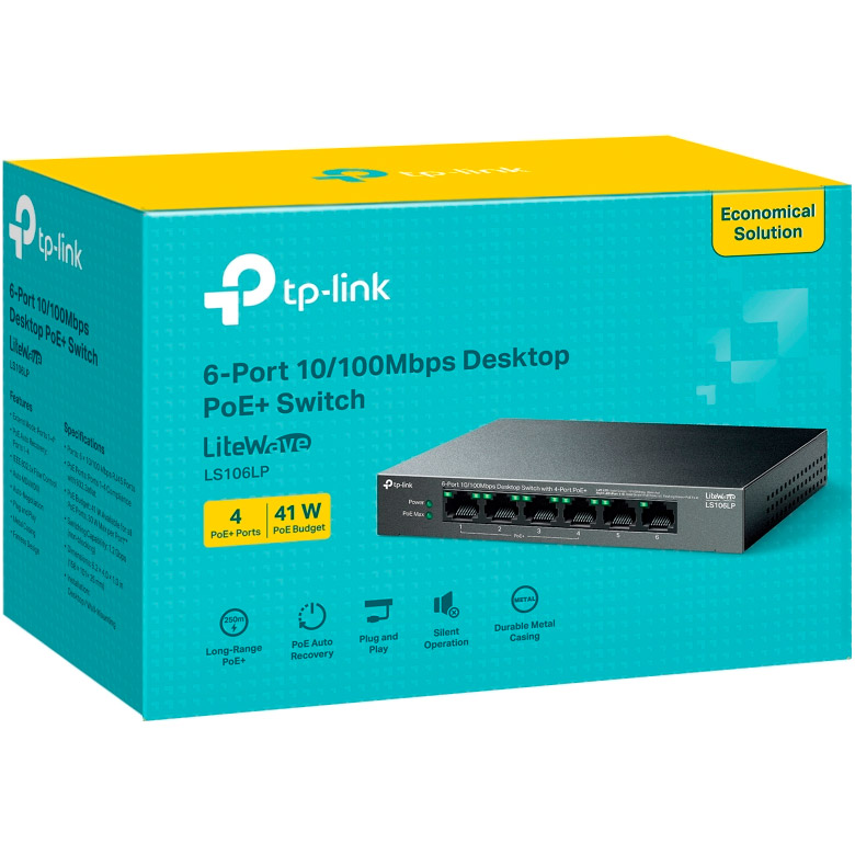 Коммутатор TP-LINK LiteWave LS106LP